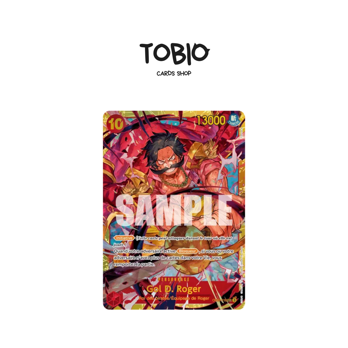 Carte One Piece Gold D. Roger SEC OP09-118 de l'extension OP-09