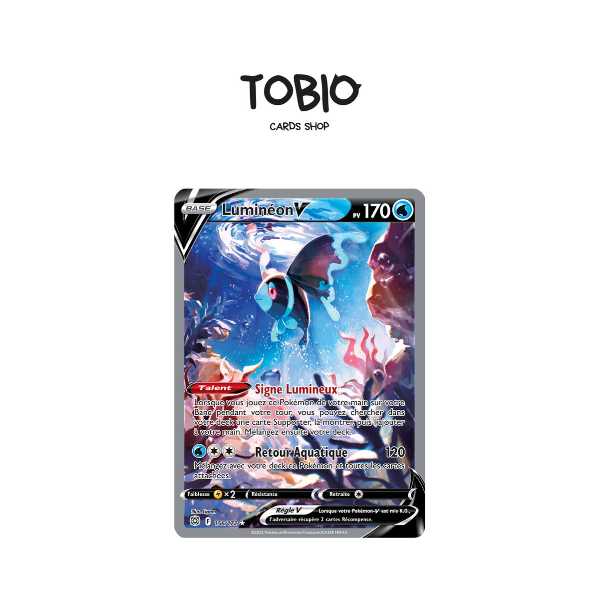Carte Pokémon Luminéon V Alternative 156/172 Épée et Bouclier Stars Étincelantes