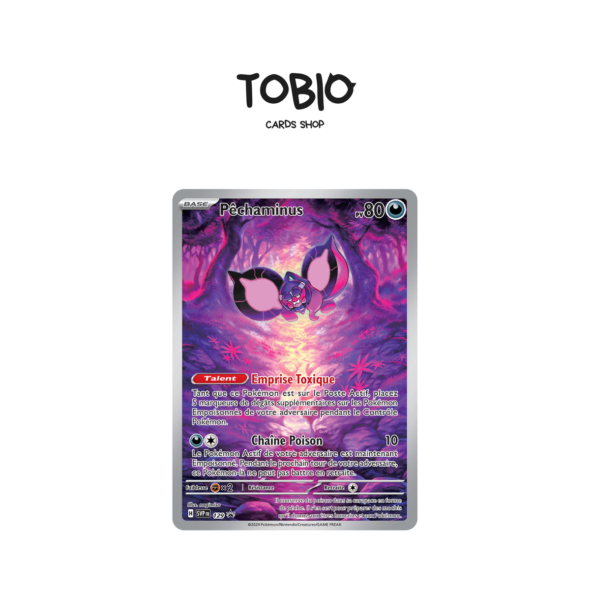 Carte Pokémon Pêchaminus AR 129 SVP promo en français