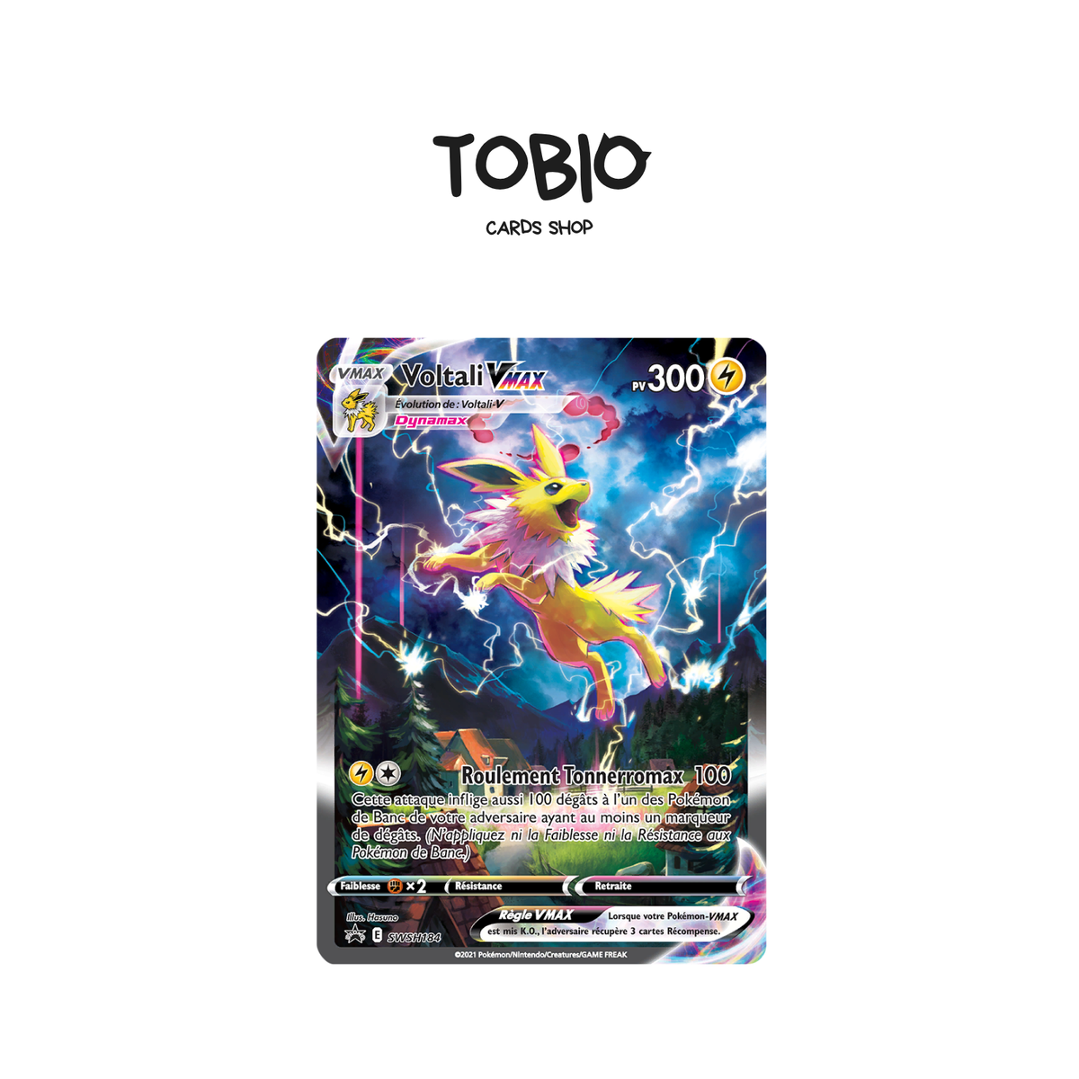 Carte Pokémon Voltali VMAX SWSH184 Promo